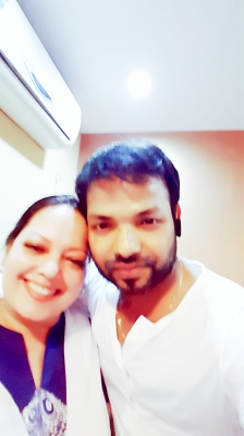 With Madhuri Sanjeev