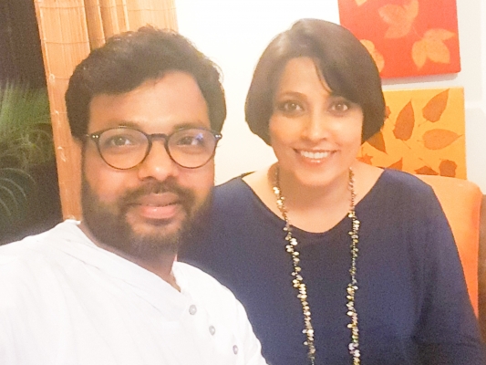 With Meghna malik
