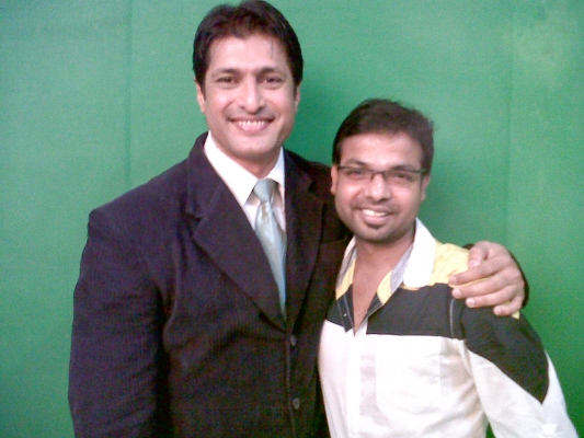With Salil Ankola